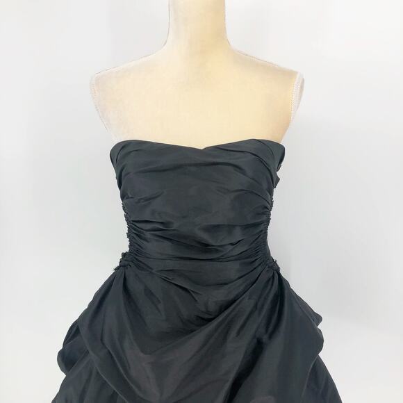 AJE Women's Daybreak Strapless Mini Dress Black Size 10 Sweetheart Neck NWT - Picture 6 of 14